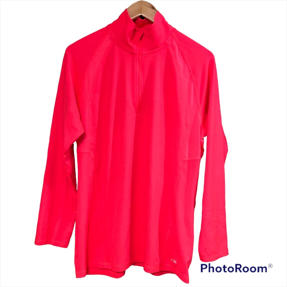 Champion 3/4 Zip Athletic Top Size L